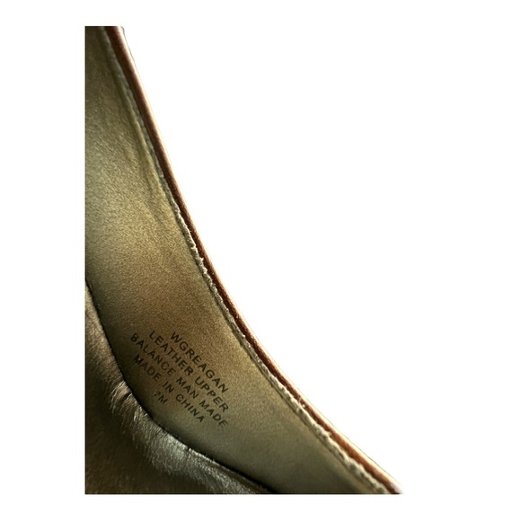 Guess WGREAGAN - Rich Burnished Brown Leather Wood-tone Platform 5” Heels pumps - Picture 14 of 14